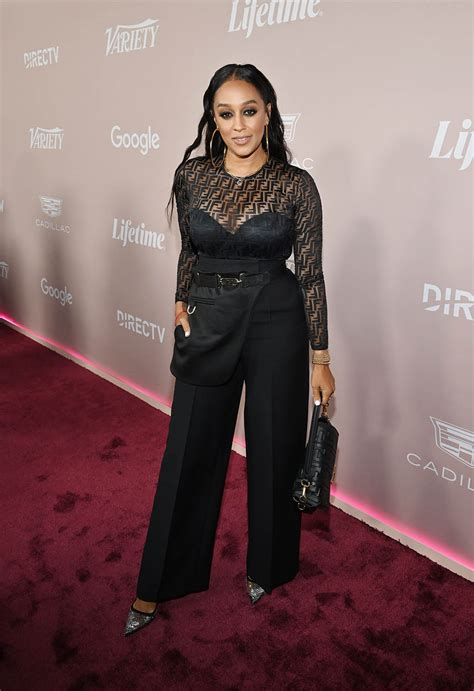 Tia Mowry Sparkles In Glittery Pyramid Heels At Variety Power Of Women Footwear News