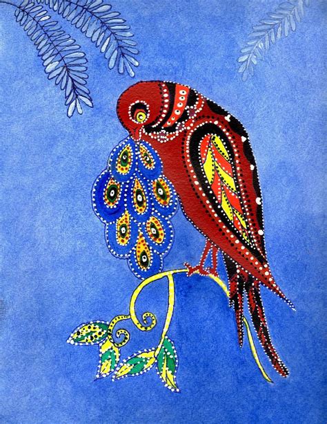 Bird Folk Art Illustrations