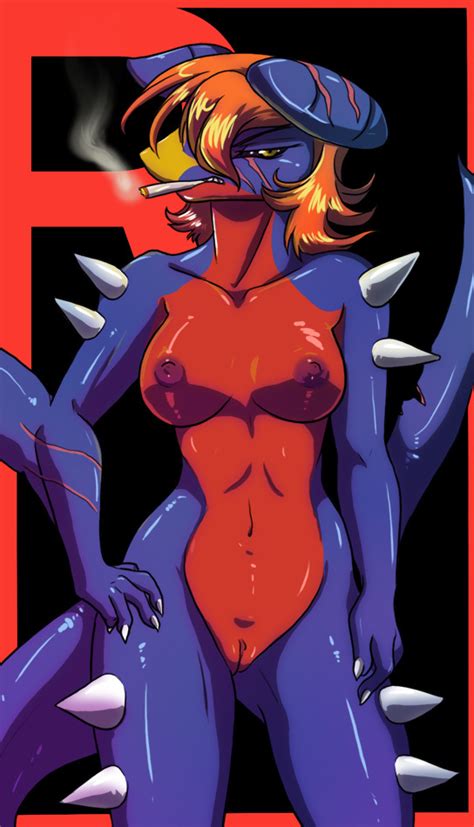Rule 34 Anthro Breasts Cigarette Color Female Female Only Garchomp