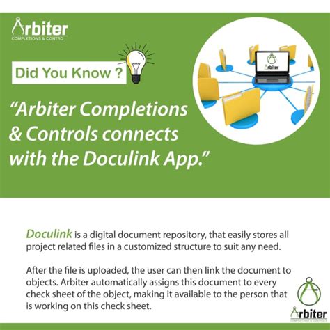 Did You Know Doculink 1 Arbiter Completions And Controls