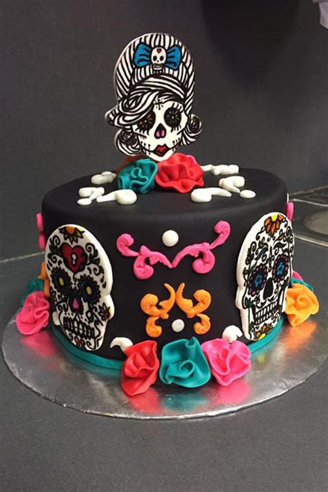 A perfect way to tell your loved one how much they mean to you! Day of the Dead Birthday Cake