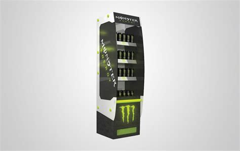 In addition to its unique design of monster fridge, the company is also known for supporting many extreme sports events. Open Air Monster Energy Drink Fridge - Procool