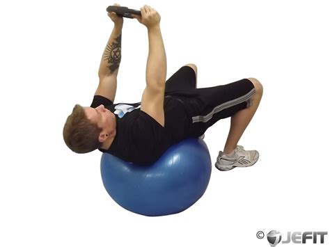 Weight Plate Pullover On Exercise Ball Exercise Database Jefit