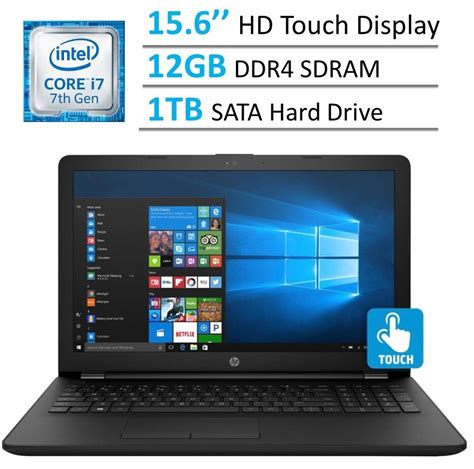 Hp 156 Touchscreen Wledbacklit Display Laptop Intel Dual I77500u 12gb