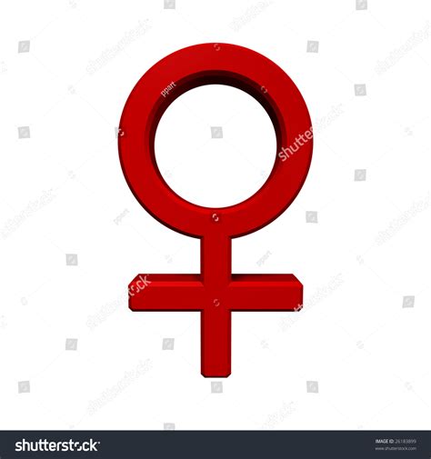 Red Female Sex Symbol Computer Generated Stock Illustration 26183899 Shutterstock