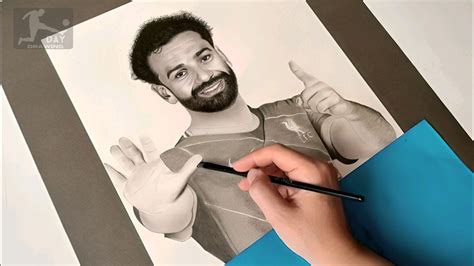 Drawing Mohamed Salah In Liverpool How To Draw Mohamed Salah Time