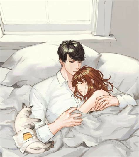 Anime Couple Hugging In Bed Konashionfan Sdt Background Driskulin