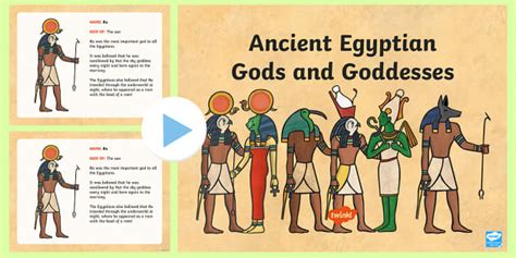 ancient egyptian gods and goddesses chart