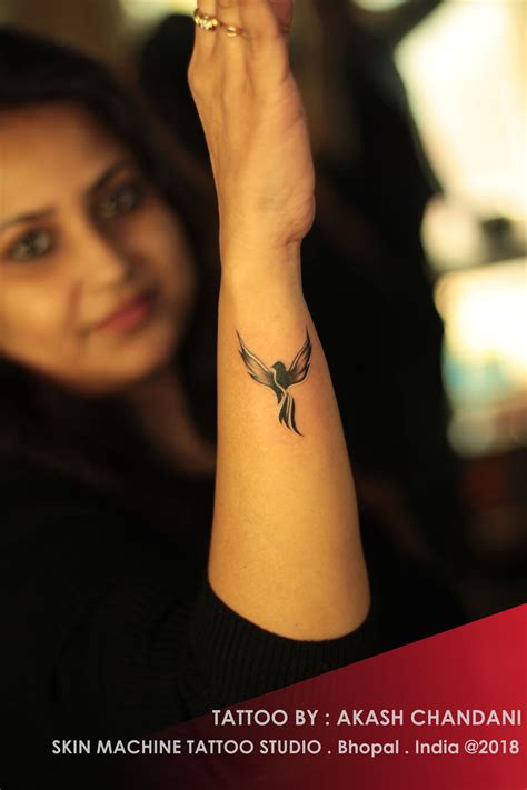 Small Phoenix Tattoo By Akash Chandani Skin Machine