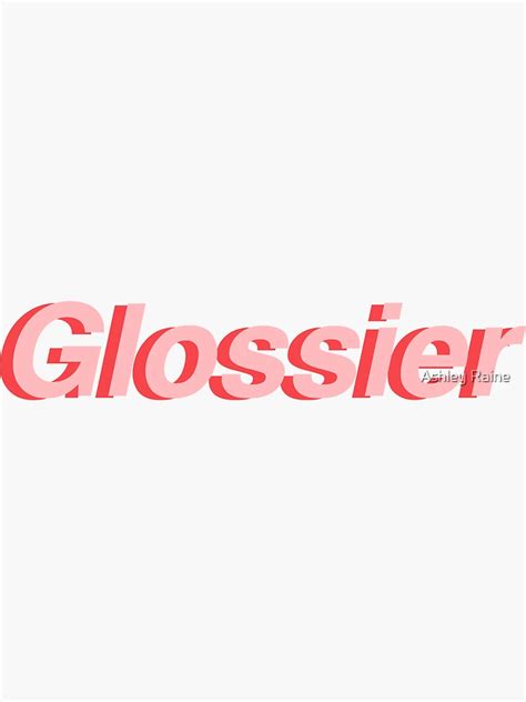 Glossier Sticker By Happyminimalist Redbubble