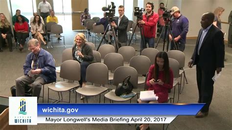 City Of Wichita Mayor Longwells Media Briefing April 20 2017 Youtube