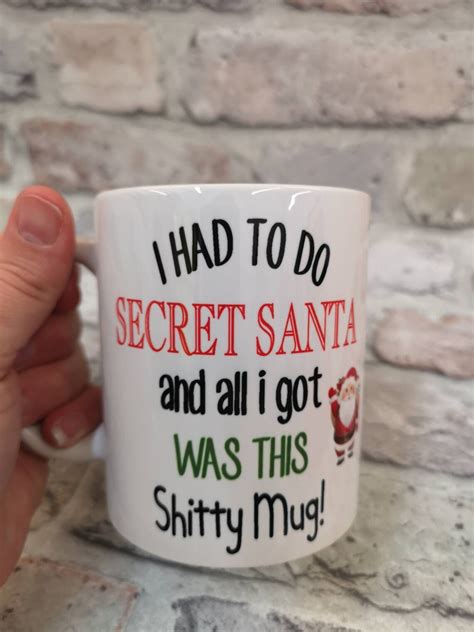 Secret Santa Mug Christmas Mug Christmas T Mug Santa Etsy