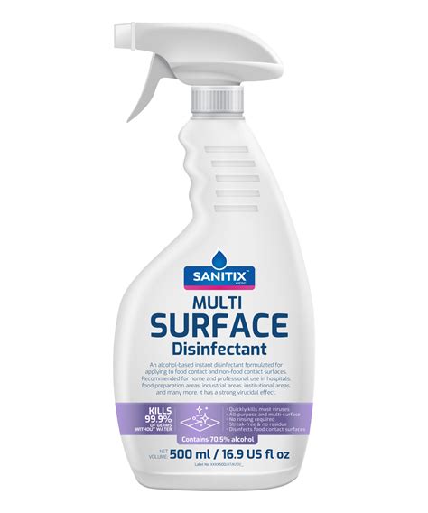 Multi Surface Disinfectant Spray Ml US Fl Oz Hand Rub Sanitizers And Surface