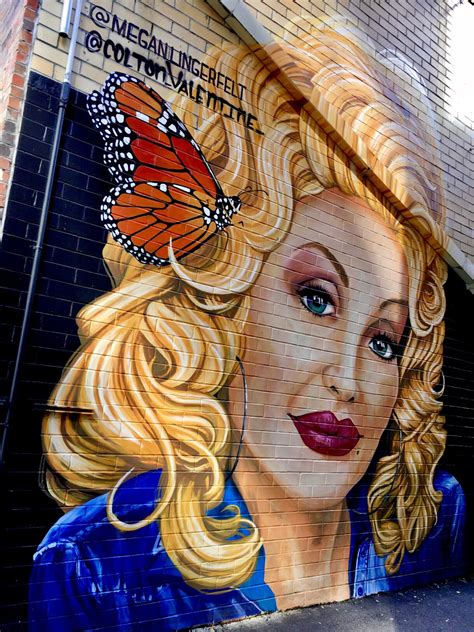 November 18, 1980 guest stars: The Queen of East Tennessee: Dolly Parton Mural in Strong Alley by Colton Valentine and Megan ...