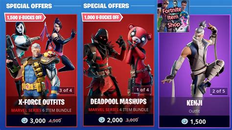 You can grab them from the fortnite item shop right now, although it'll probably cost you a bionic arm and a leg. X-Force Skins are BACK ! Fortnite Item Shop Today (11 June ...