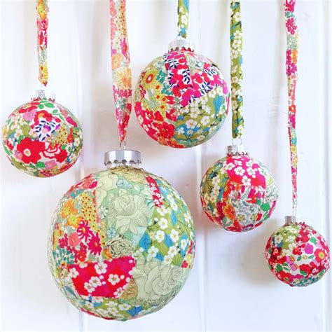 liberty christmas baubles a fantastic christmas crafting project christmas baubles diy