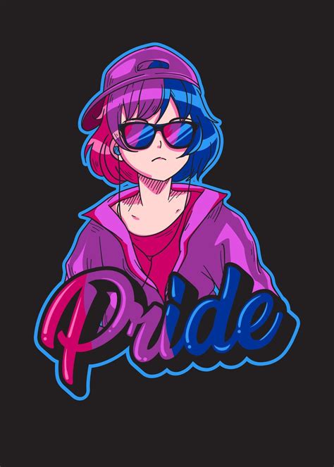 Bisexual Pride Bi Japanese Poster By Aestheticalex Displate