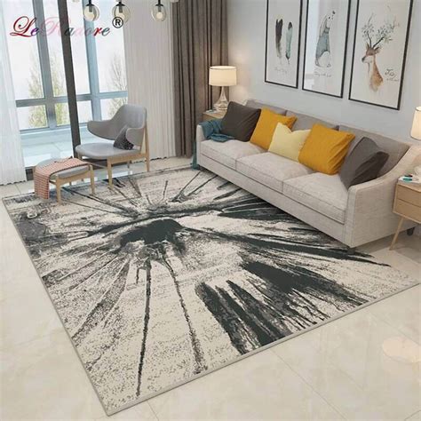 Even the mat protects your hard floor from any kind of scratches and marks, it's transparent and keeps your floor color and design visible. LeRadoreModern 3D Abstract Design Floor Mat Living Room ...