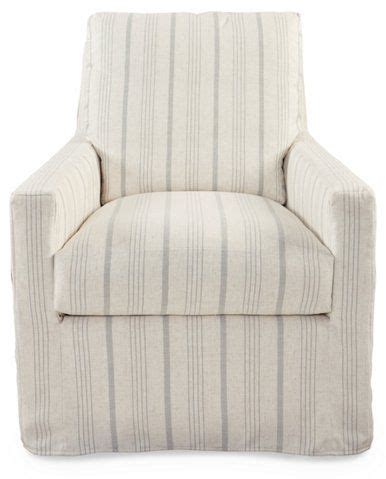 With lumbar support, central pedestal or spoke base. Lindsay Swivel Club Chair, Gray Stripe $1,795.00 | Swivel ...