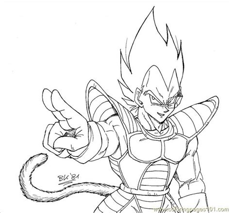 Maybe you would like to learn more about one of these? Vegeta Lineart By Bk 81 Coloring Page - Free Vegeta Coloring Pages : ColoringPages101.com
