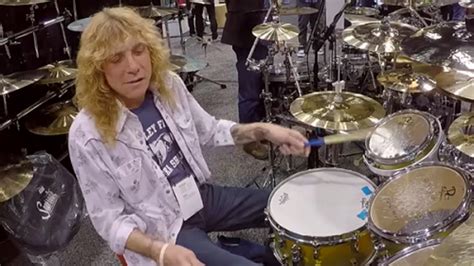 Original Guns N Roses Drummer Steven Adler Behind The Soultone Kit At Namm Video Footage