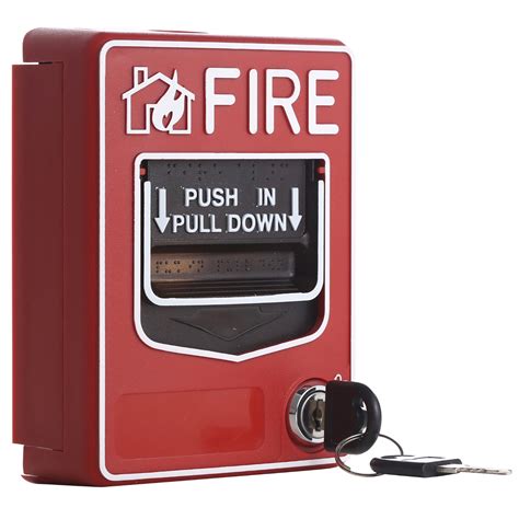 9 28VDC Conventional Manual Call Point Fire Push In Pull Down Emergency ...