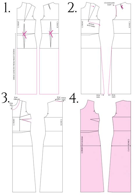 Simple Dress Pattern 1 The Shapes Of Fabric