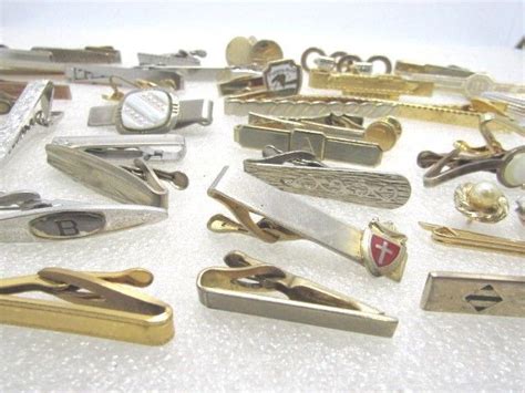 Vintage Pc Lot Tie Clasps Cufflinks Tack Pins Swank Anson Speidel Ebay Mid