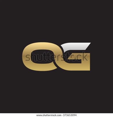 Og Company Linked Letter Logo Golden Stock Vector Royalty Free 373653094