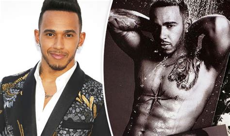 Lewis Hamilton Smoulders As He Poses Topless For Seriously Sexy Shower Shoot Celebrity News