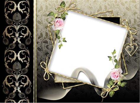Free vector icons in svg, psd, png, eps and icon font. Transparent Elegant Black Gold PNG Photo Frame | Digital ...