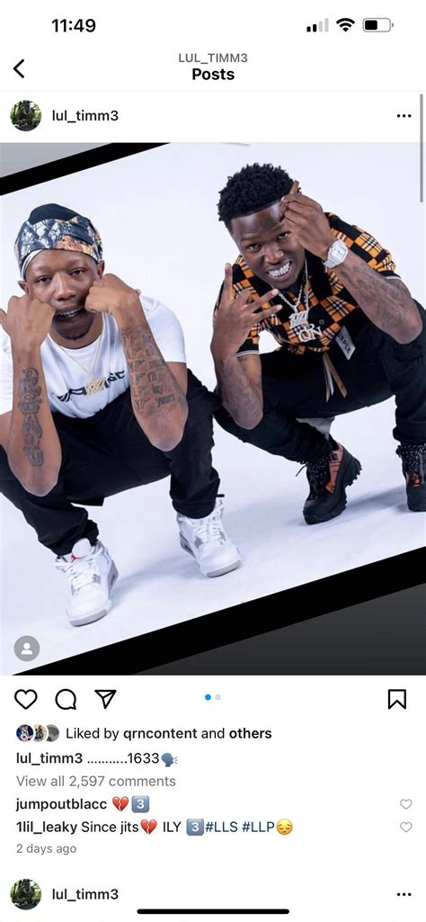 NBA Youngboy showing support he follows Tim and liked lul Tim’s post