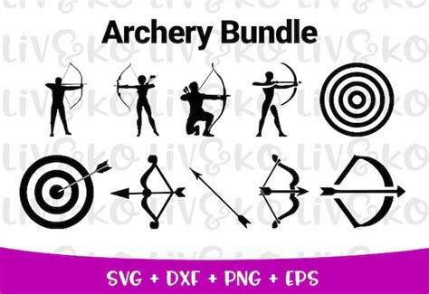 Archery Bundle Svg Archery Instant Download Archery Digital Etsy