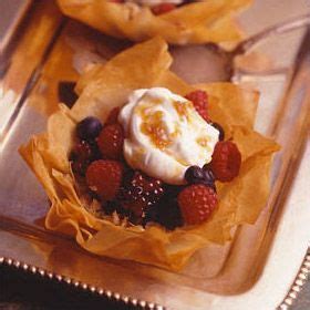 Working with phyllo dough may seem intimidating, but it's actually much easier than you think. Berries & Cream In Phyllo Cups | Recipe | Phyllo cups, Dessert recipes, Phyllo