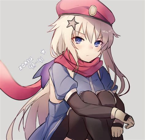 Safebooru 1girl 9a 91 Girls Frontline Arm Warmers Artist Name Beret