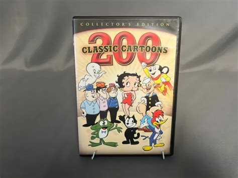 200 Classic Cartoons Dvd 2008 Betty Boop Popeye Casper Gumby Woody