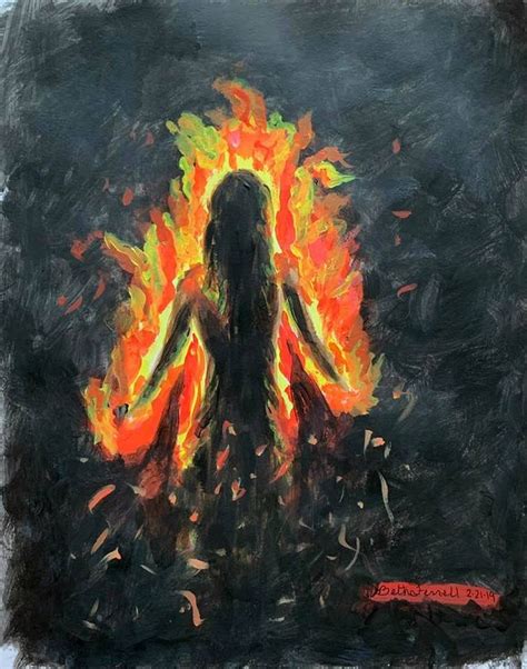 Holy Spirit Fire Prophetic Art Christian Art Painting