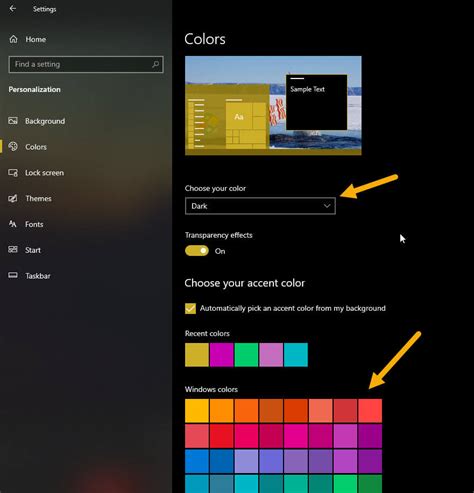 How To Change Start Menu Color On Windows 10
