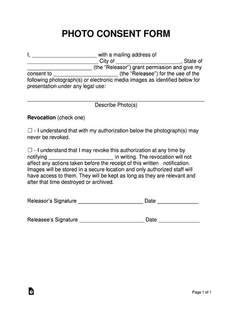Photo Consent Fill Out And Sign Printable Pdf Template Signnow