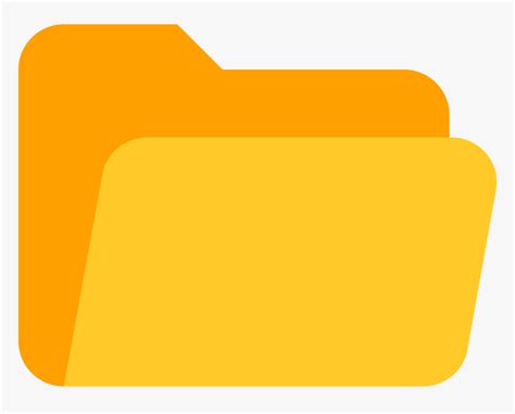 Folder Png Open Yellow Folder Icon Png Transparent Png
