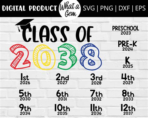 Class Of 2038 Svg Grow With Me Handprint Shirt Svg Back To School