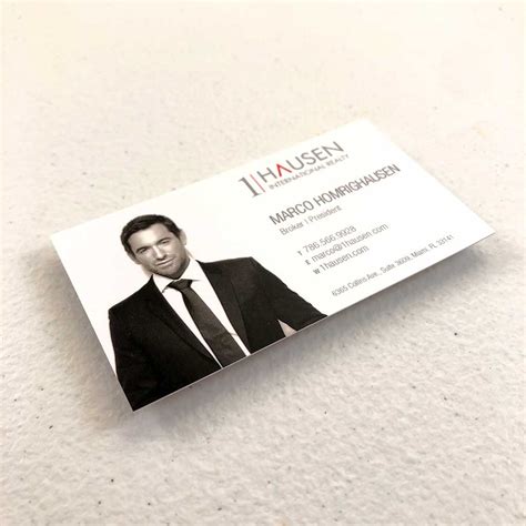 Business cards make a big impact. New - 16pt Silk Laminated Business Cards Printing in Miami