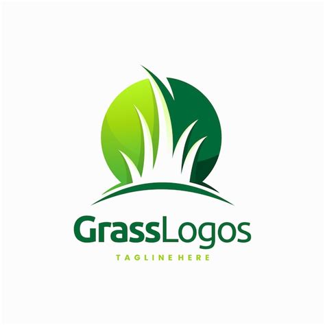 Premium Vector Grass Logo Design Template