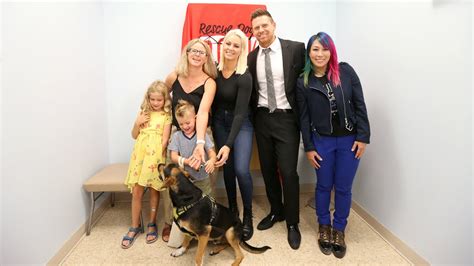 The Miz Maryse And Asuka Meet Dogs From Rescue Dogs Rocks Youtube
