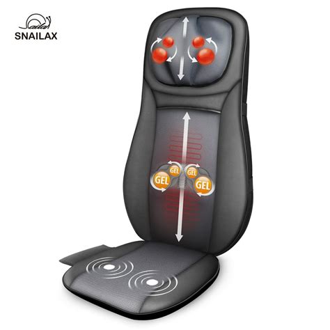 Snailax Shiatsu Back Massager With Heat Deep Tissue Massage Chair Pad Neck Massage Seat