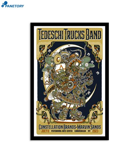 Tedeschi Trucks Band Tour Canandaigua July 11 2023 Poster 2024