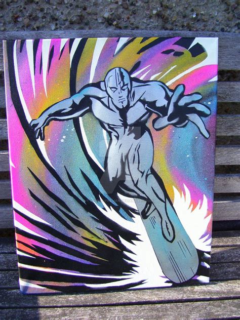 Silver Surfer Stencil By Zombie Pacman On Deviantart