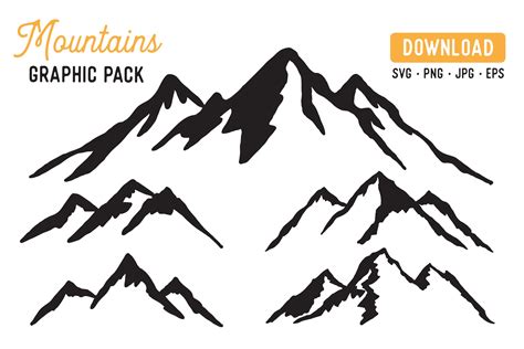 Mountain Vector Svg Bundle Mountain Graphic Bundle 363339