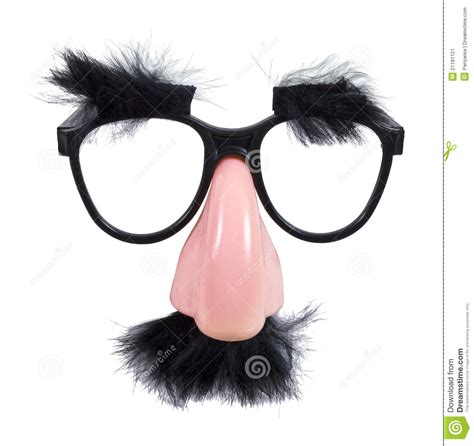 Glasses With Mustache And Eyebrows Stock Image Image Of