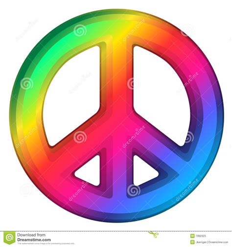 Rainbow Peace Sign Stock Photos Image 7992323
